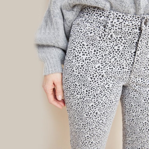 Ella Moss The High-Rise Spotted Skinny Ankle Jeans - Picture 5 of 5